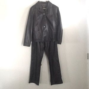 Croft &Barrow Lambskin Leather Blazer and Pants